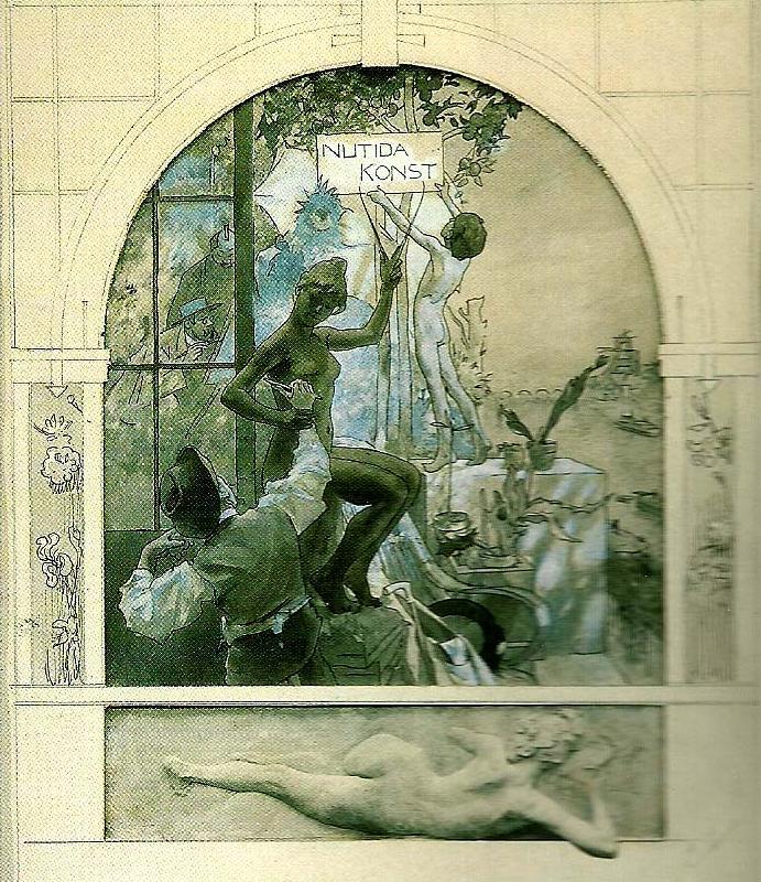 Carl Larsson furstenbergska triptyken-nutida konst-